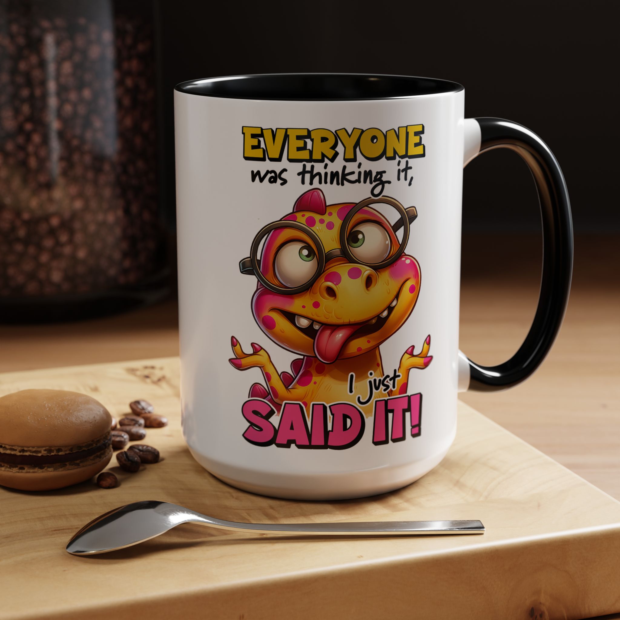 Quirky Accent Coffee Mug with Fun Frog Design, Perfect for Gifting, Daily Use, or Coffee Lovers, Humor, Office Decor, Birthday