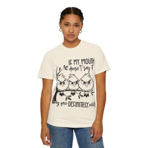 Funny Quote T-Shirt, If My Mouth Doesn't Say It my Face Definitely Will Tee, Gift for Friends, Casual Wear, Humor Shirt