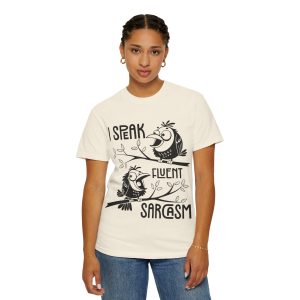 Sarcastic Bird Vibe T-shirt, Funny Quote Tee, Casual Wear, Gift for Friends, Humor Apparel, Language Fanatic Shirt