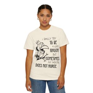 Funny Motivational T-Shirt - 'I Really Try to Be a Nice Person' - Unisex Gift, Casual Tee, Humor Shirt, Everyday Wear, Gift for Friends