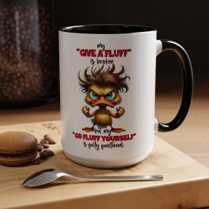 Sassy Coffee Mug with Character Design, Fun Gift for Friends, Office Humor, Express Yourself, Quirky Kitchen Decor