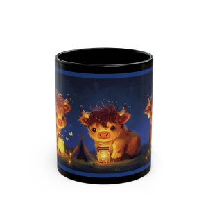 Cozy Farmhouse Mug with Adorable Calves Design, Cute Animal Coffee Cup, Gifts for Cow Lovers, Home Decor, Camping Theme